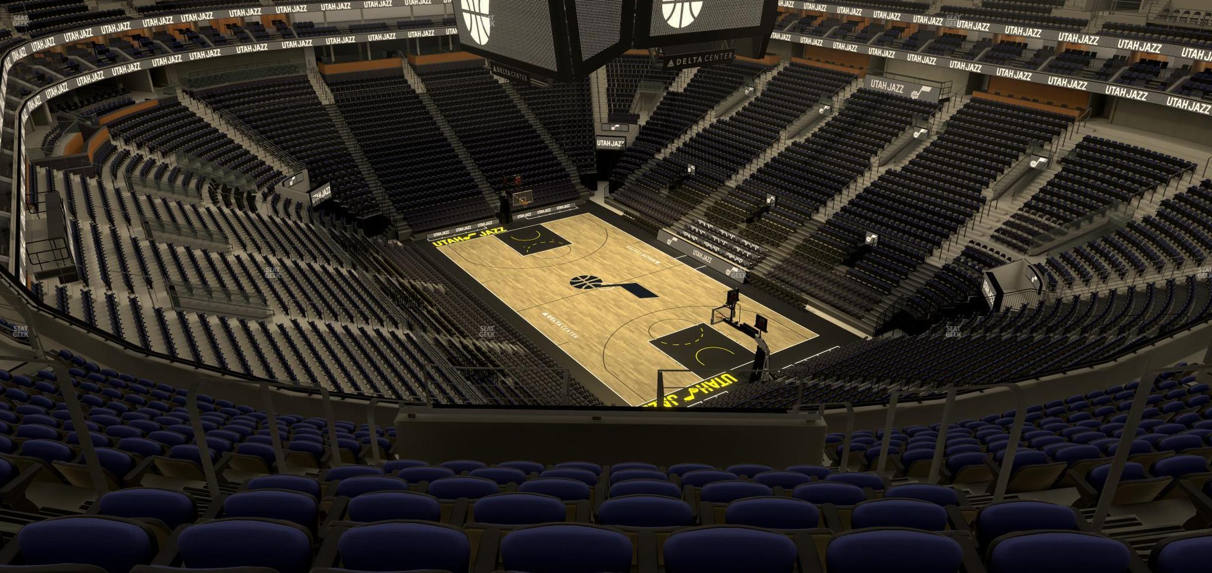 Seating view for Delta Center Section 126