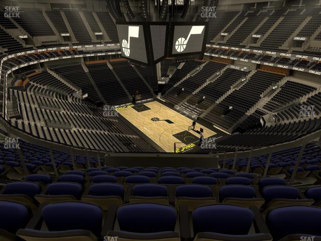 Seating view for Delta Center Section 126