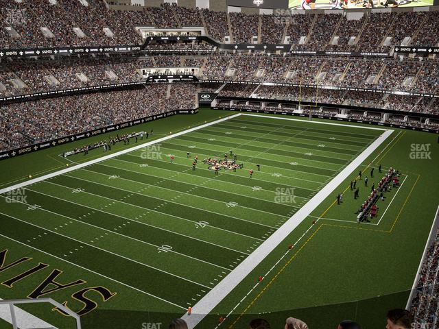 Seating view for Caesars Superdome Section 527