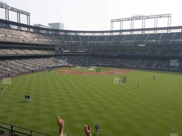 Seating view for Coors Field Section 203