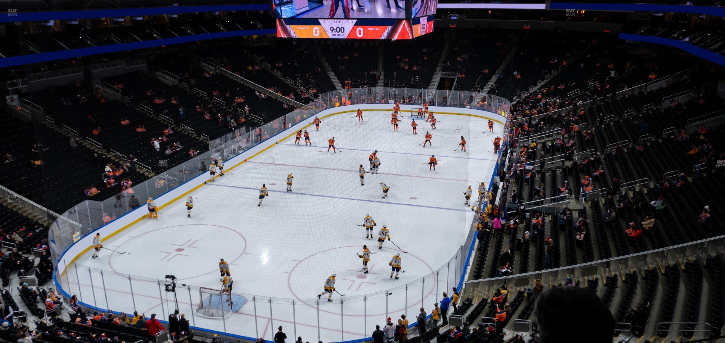 Seating view for Rogers Place Section Loge 14