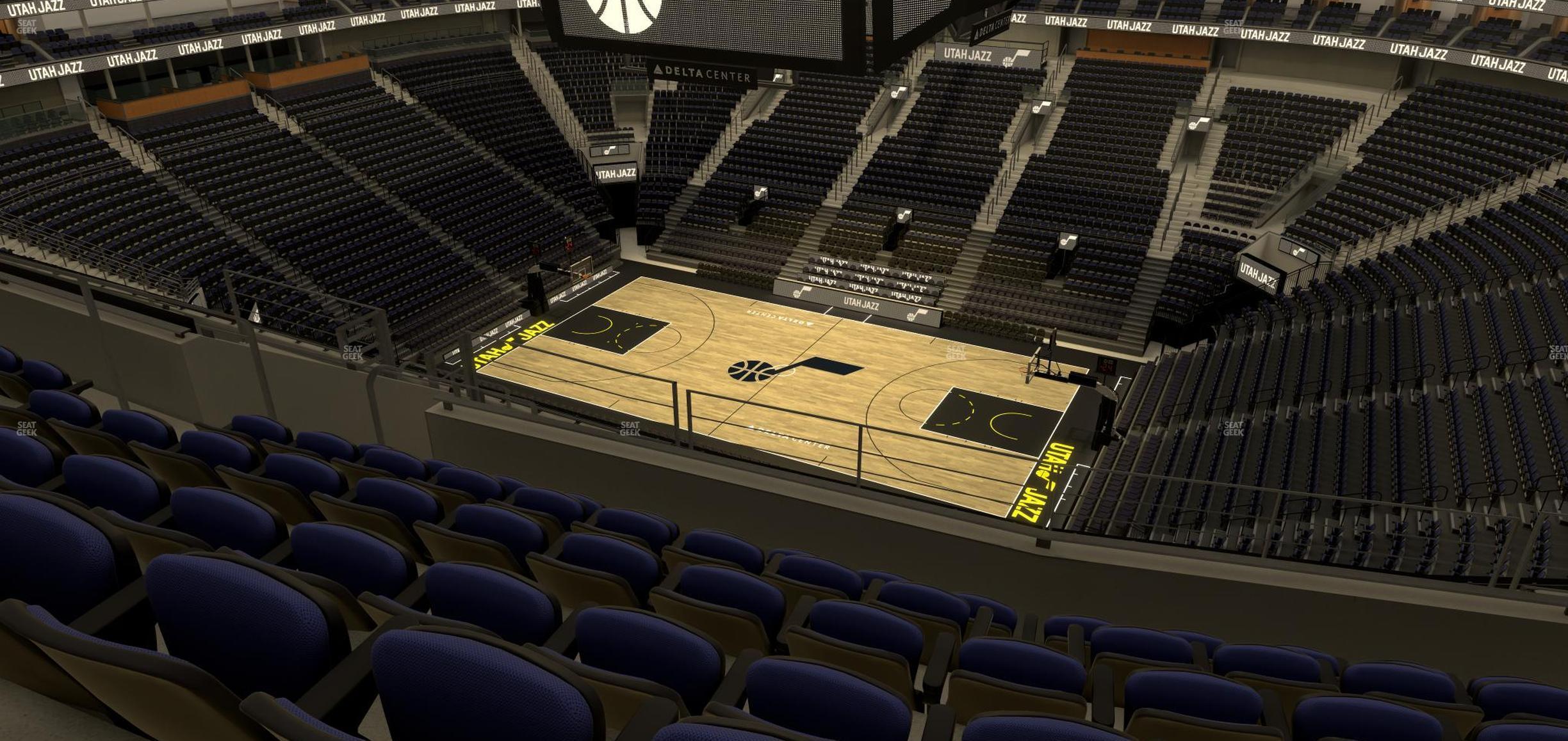 Seating view for Delta Center Section 129