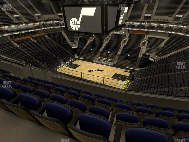 Seating view for Delta Center Section 129