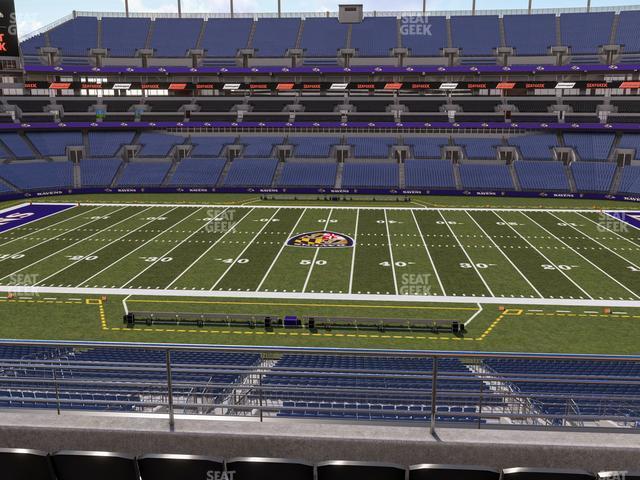 Seating view for M&T Bank Stadium Section 253