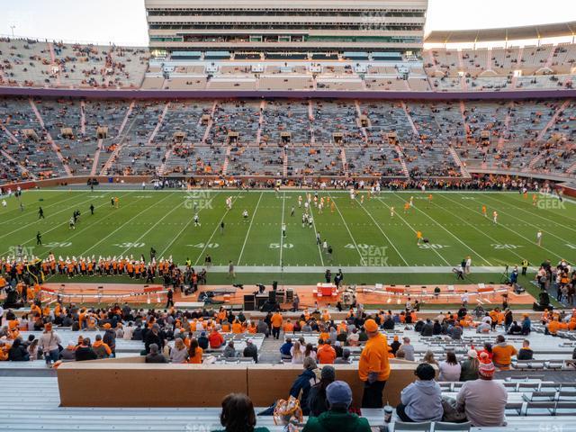 Seating view for Neyland Stadium Section D