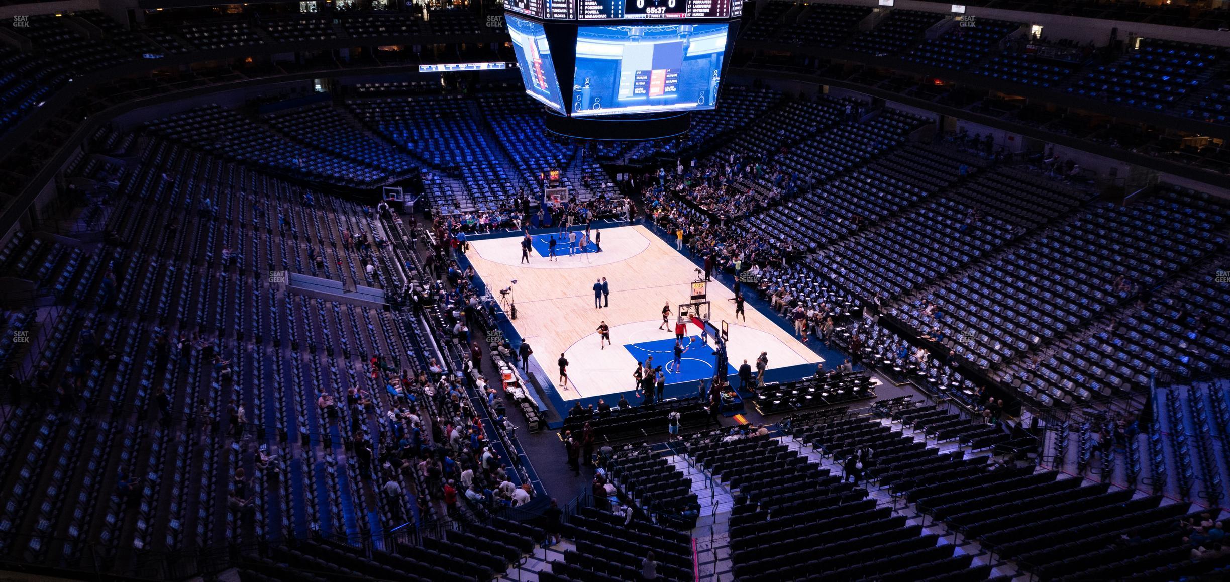 Seating view for American Airlines Center Section 320