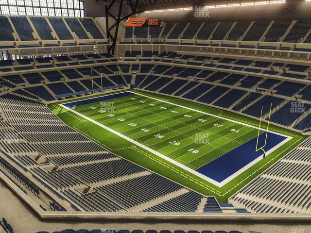 Seating view for Lucas Oil Stadium Section 606