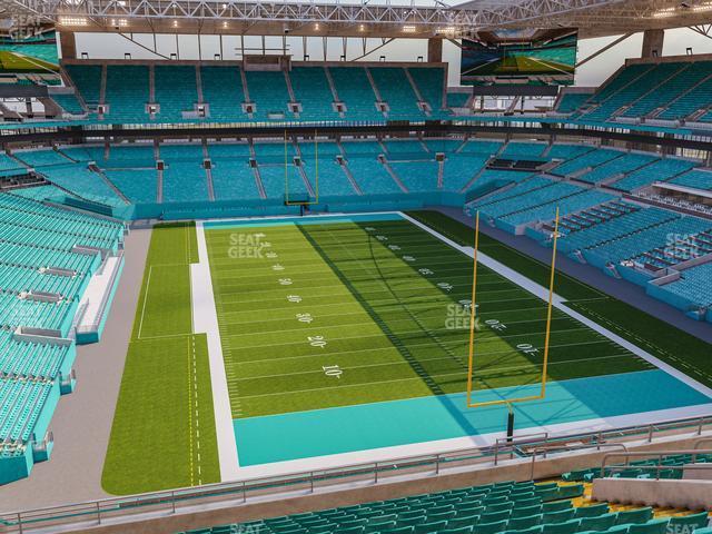 Seating view for Hard Rock Stadium Section 306