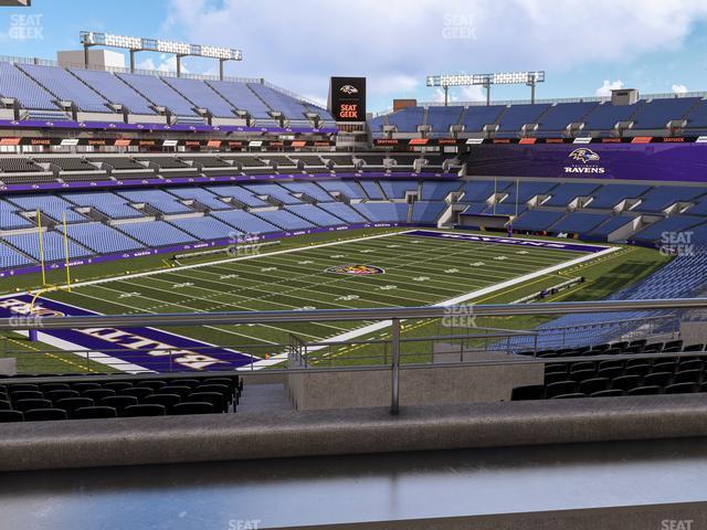 Seating view for M&T Bank Stadium Section Suite 371