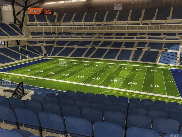 Seating view for Lucas Oil Stadium Section 437