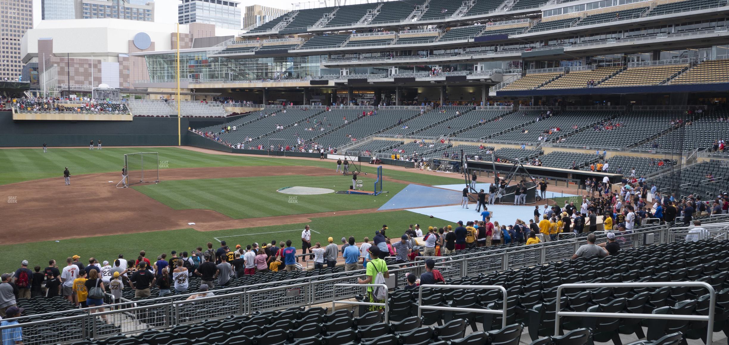 Seating view for Target Field Section 121