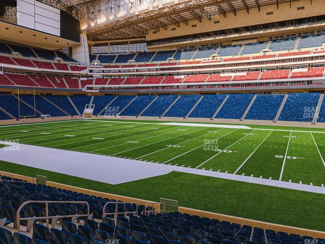 Seating view for NRG Stadium Section 124