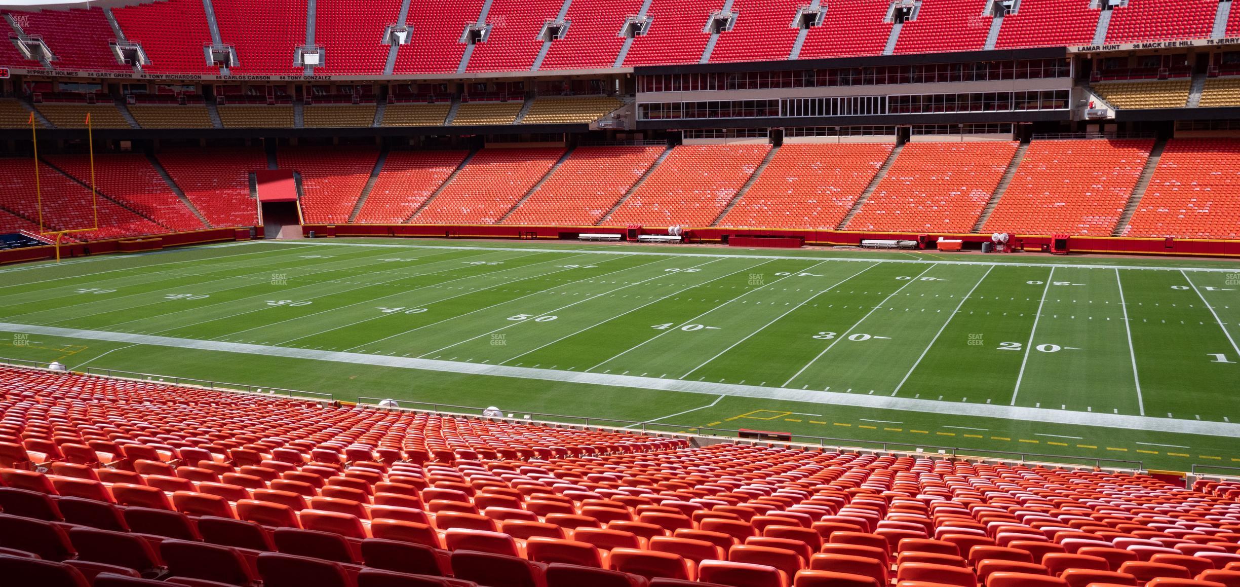 Seating view for GEHA Field at Arrowhead Stadium Section Ada 135