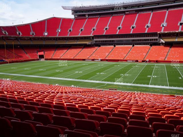 Seating view for GEHA Field at Arrowhead Stadium Section Ada 135