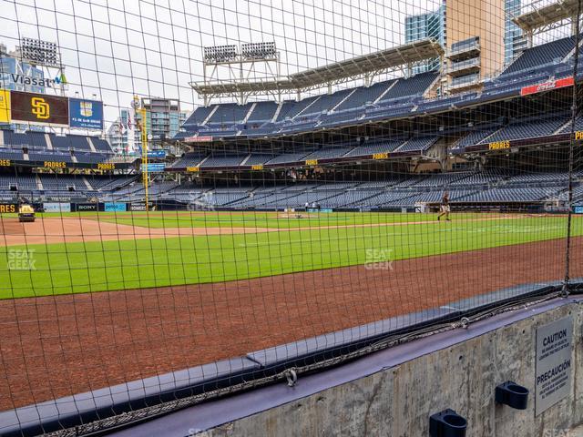 Seating view for Petco Park Section Dugout 8