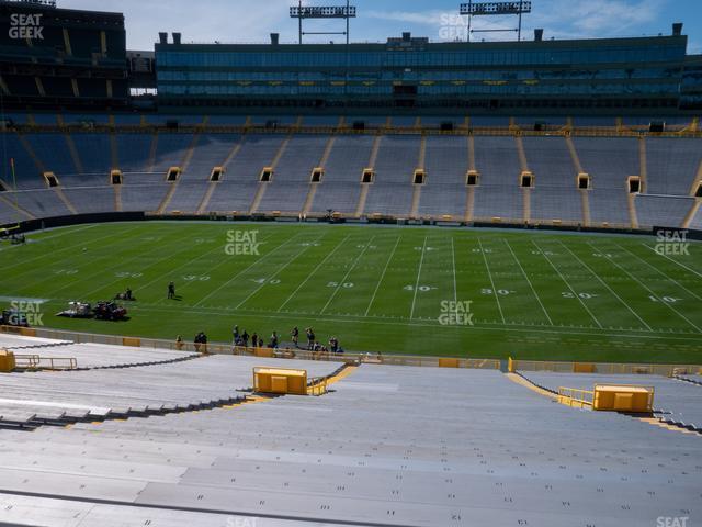 Seating view for Lambeau Field Section 117