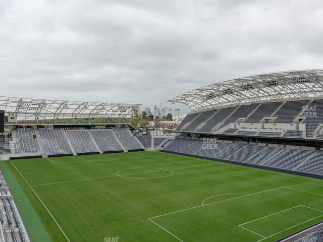 Seating view for BMO Stadium Section City View Loge 1