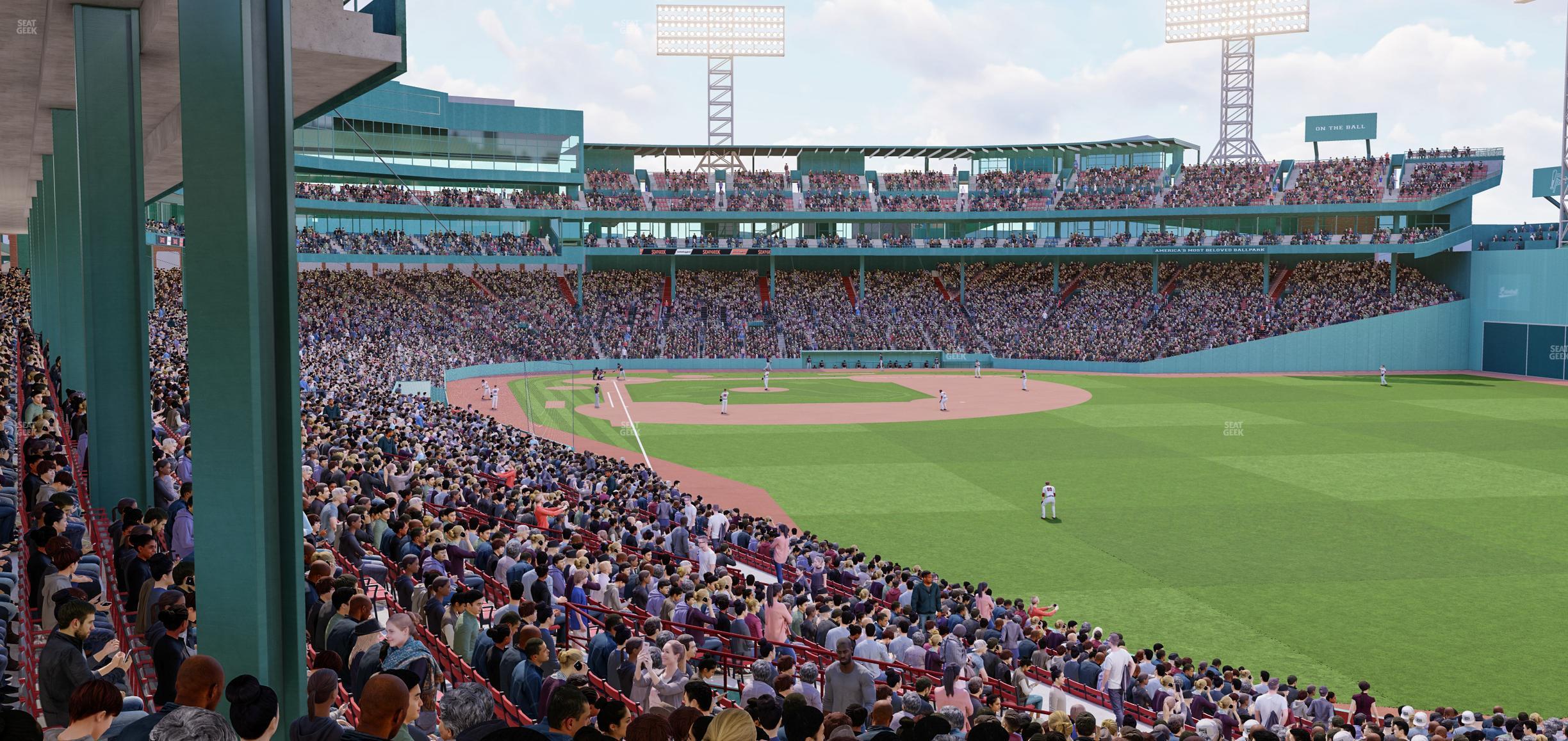 Seating view for Fenway Park Section Grandstand 4