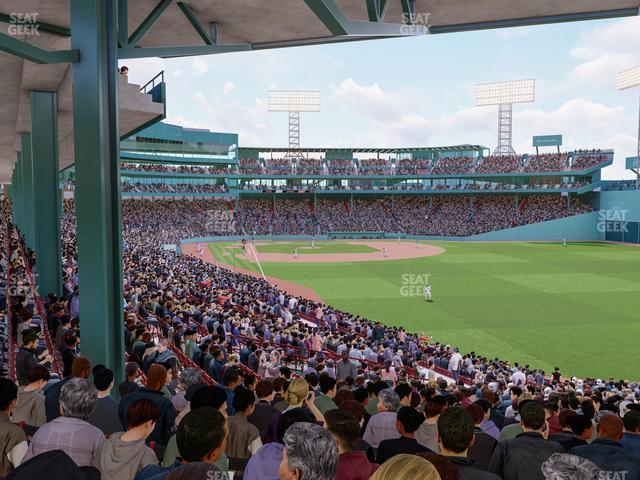 Seating view for Fenway Park Section Grandstand 4