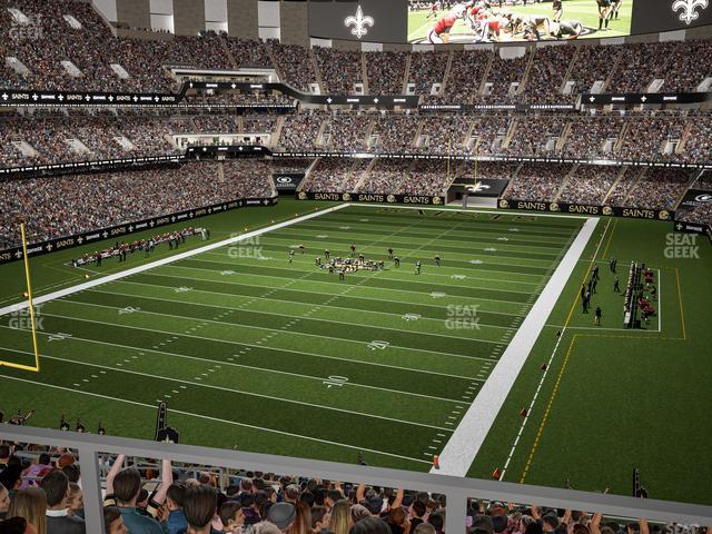 Seating view for Caesars Superdome Section Suite 384