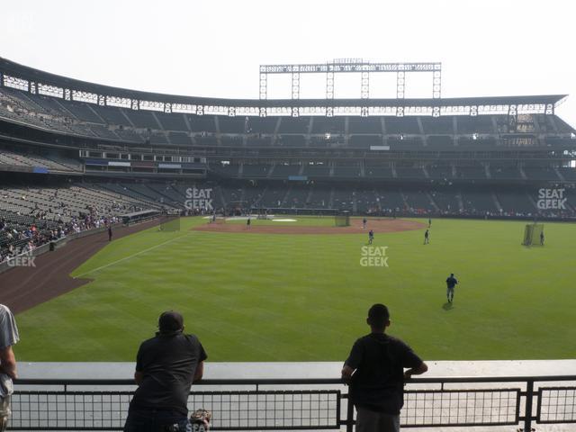 Seating view for Coors Field Section 107