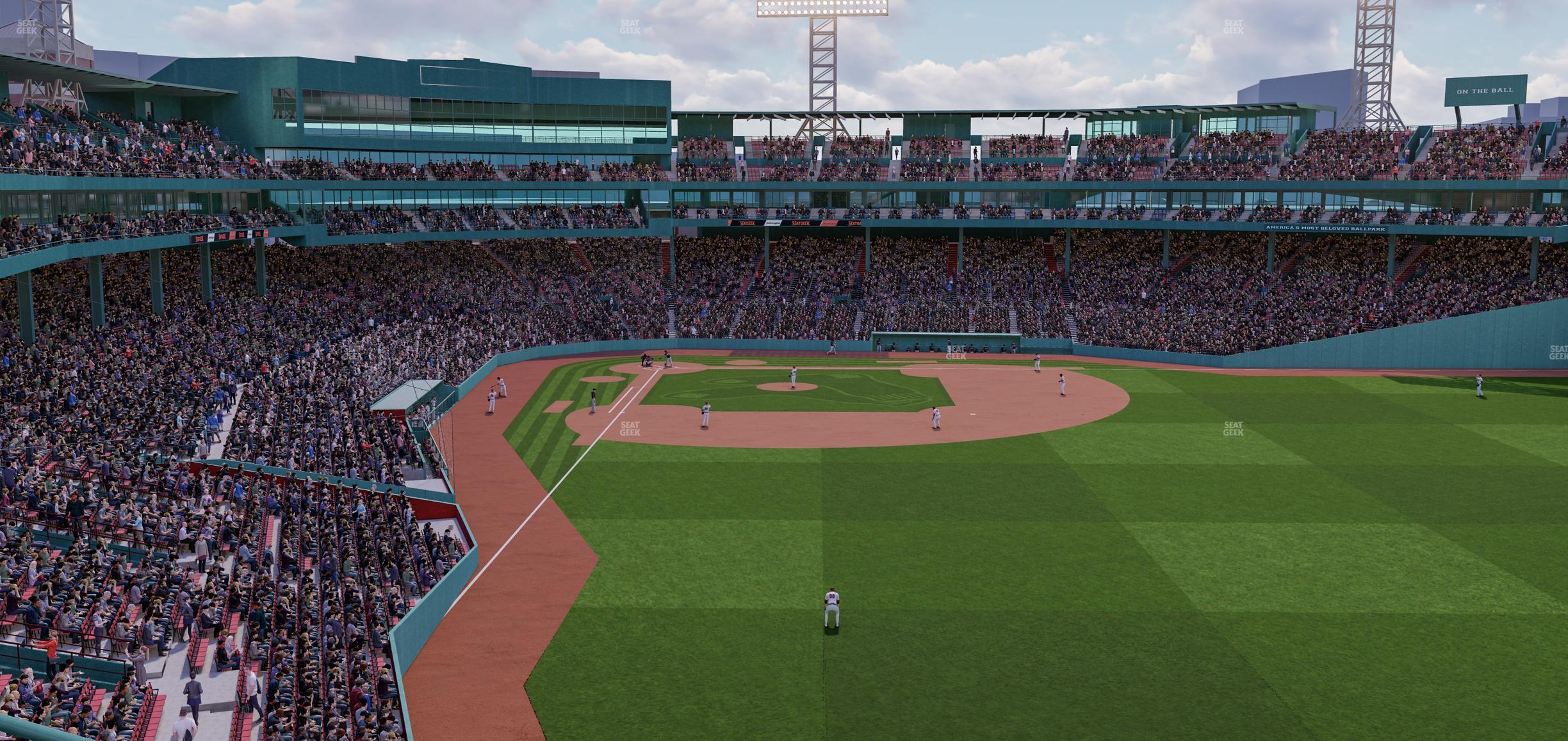 Seating view for Fenway Park Section Right Field Roof Deck Table 206