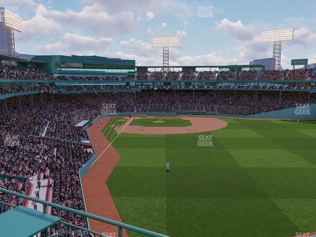 Seating view for Fenway Park Section Right Field Roof Deck Table 206