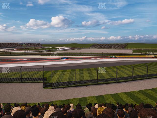 Seating view for Circuit of The Americas Section Turn 4 Grandstand 14