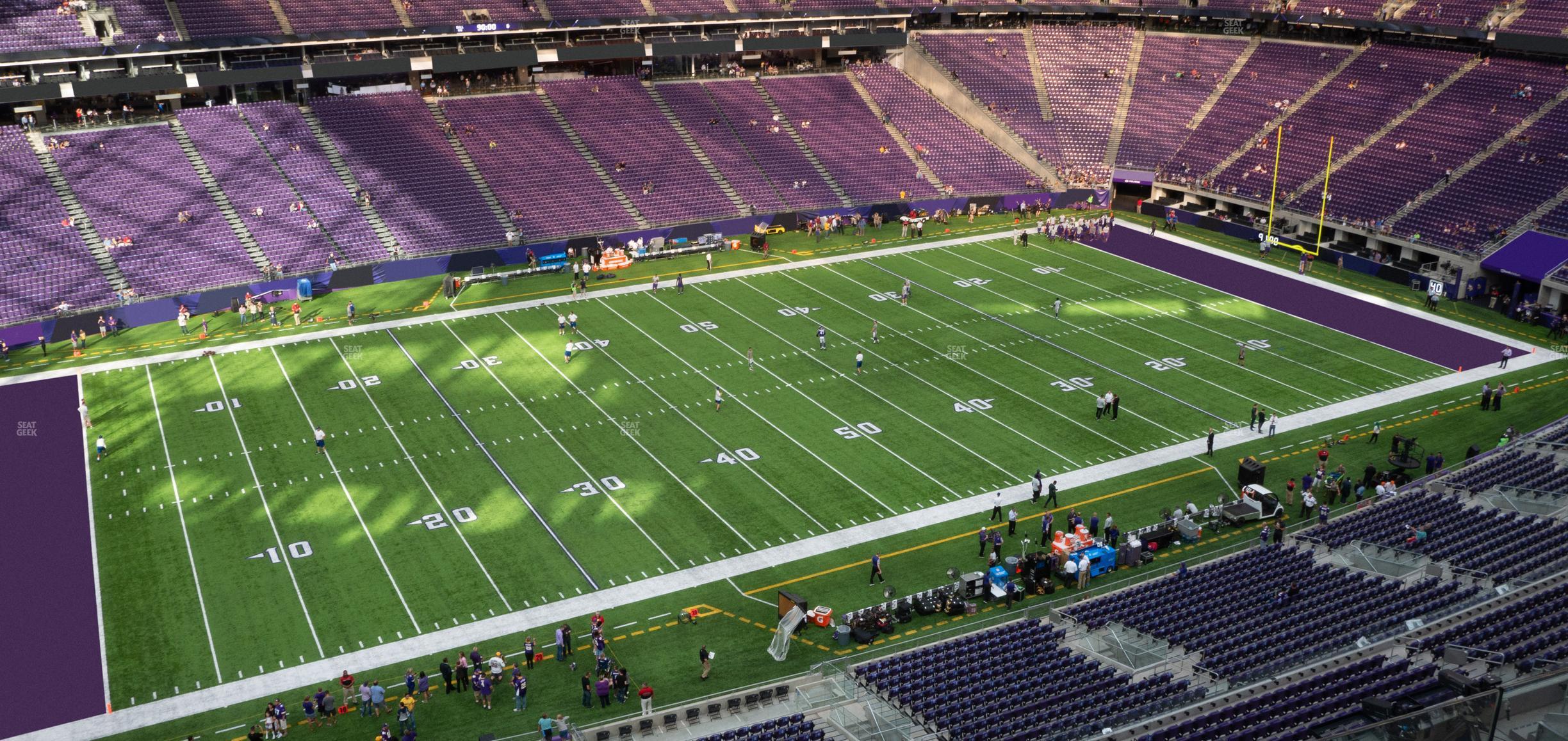 Seating view for U.S. Bank Stadium Section 344