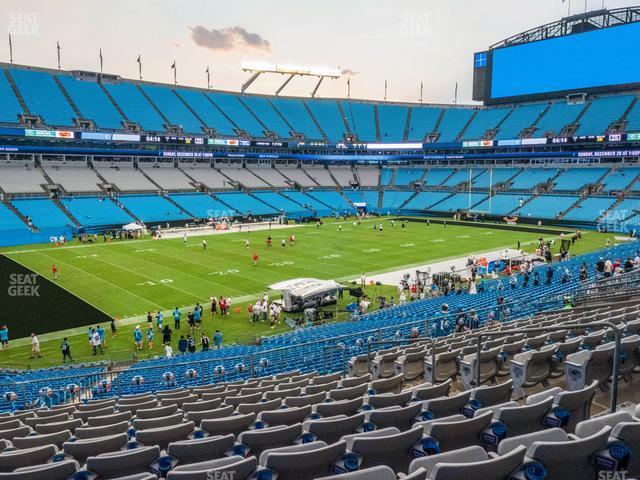 Seating view for Bank of America Stadium Section 321