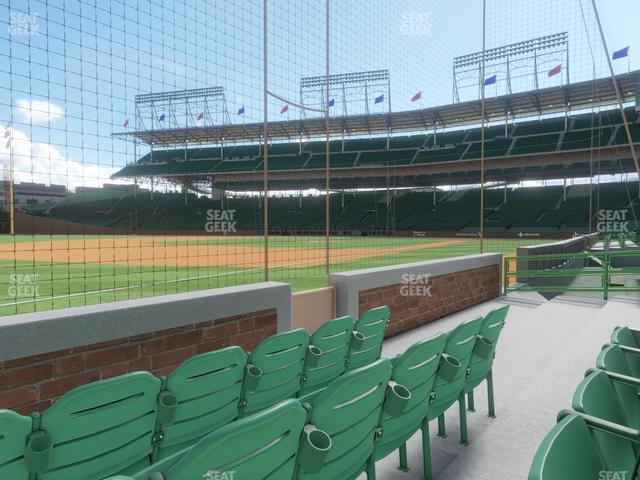 Seating view for Wrigley Field Section Club Box Infield 8