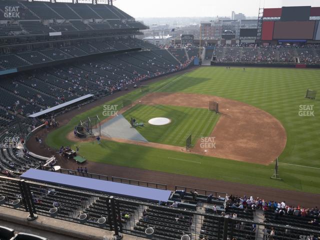 Seating view for Coors Field Section Lower 321