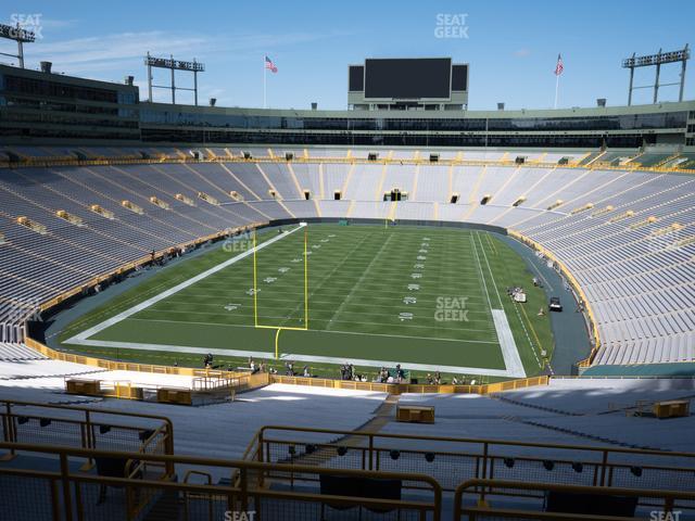 Seating view for Lambeau Field Section 353