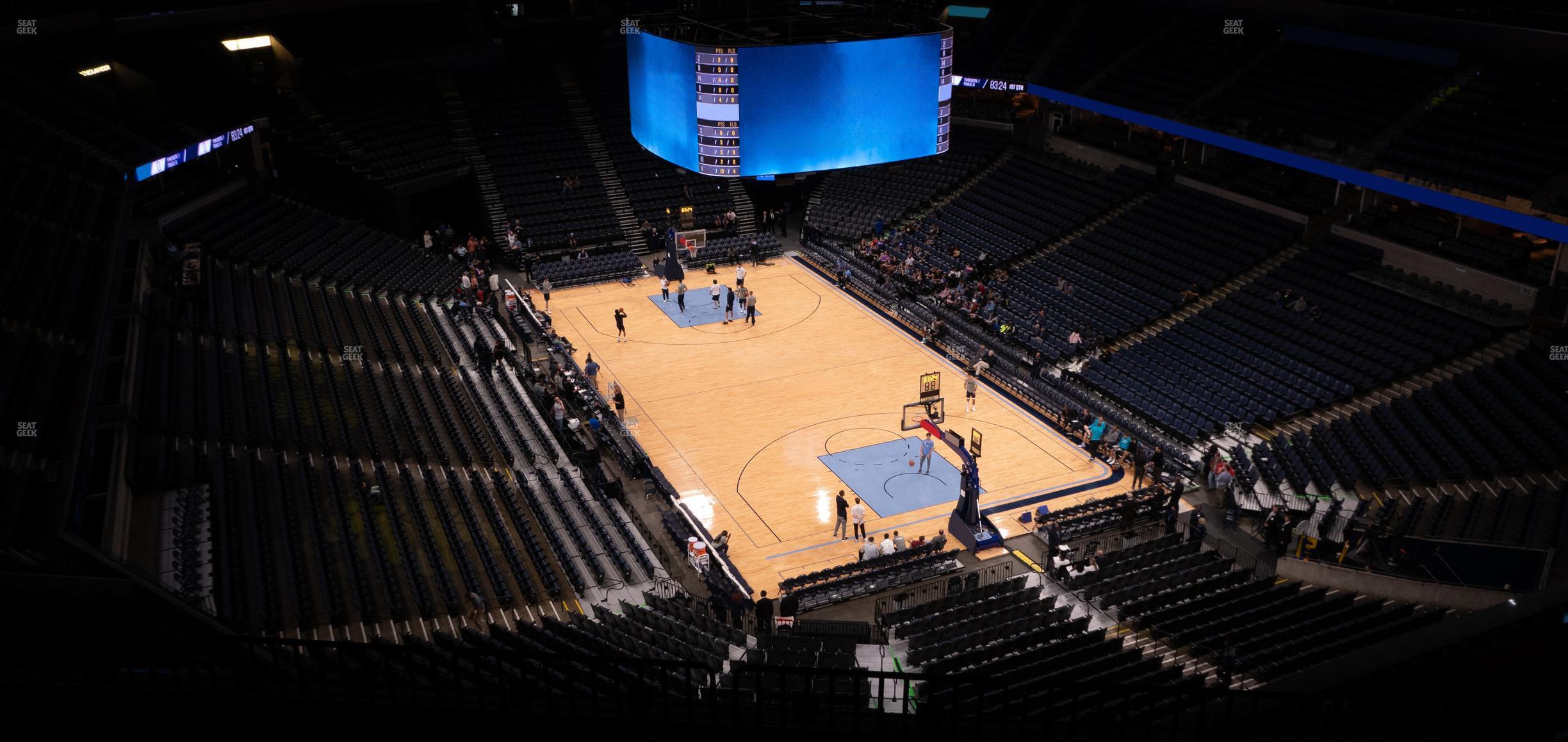 Seating view for FedExForum Section 214