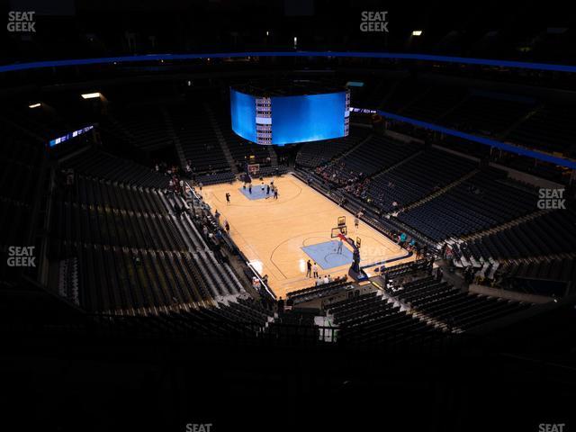 Seating view for FedExForum Section 214