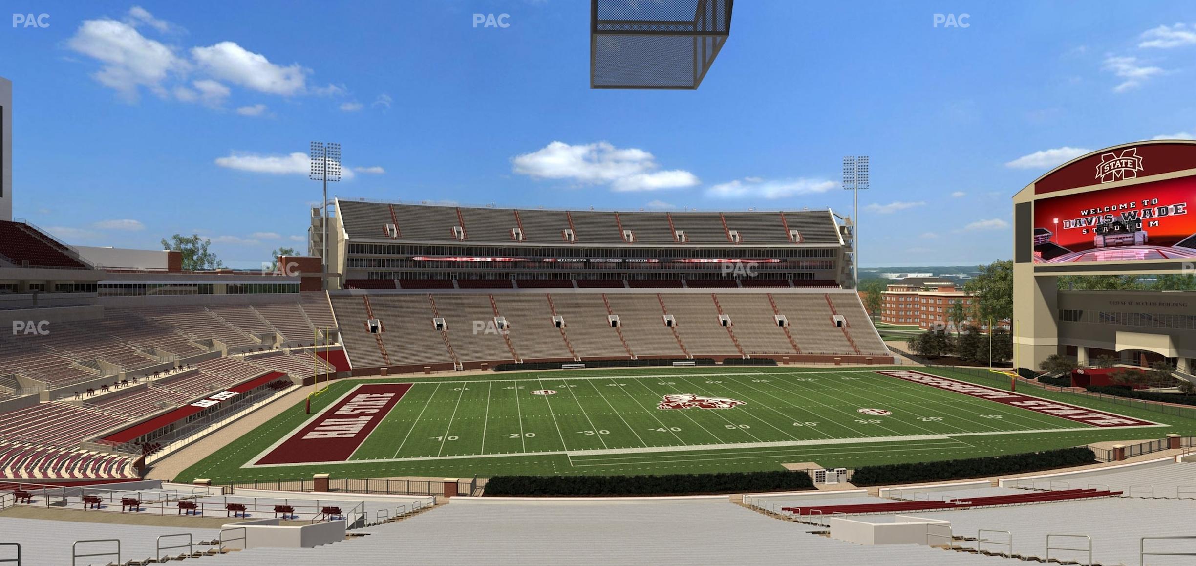 Seating view for Davis Wade Stadium Section 110