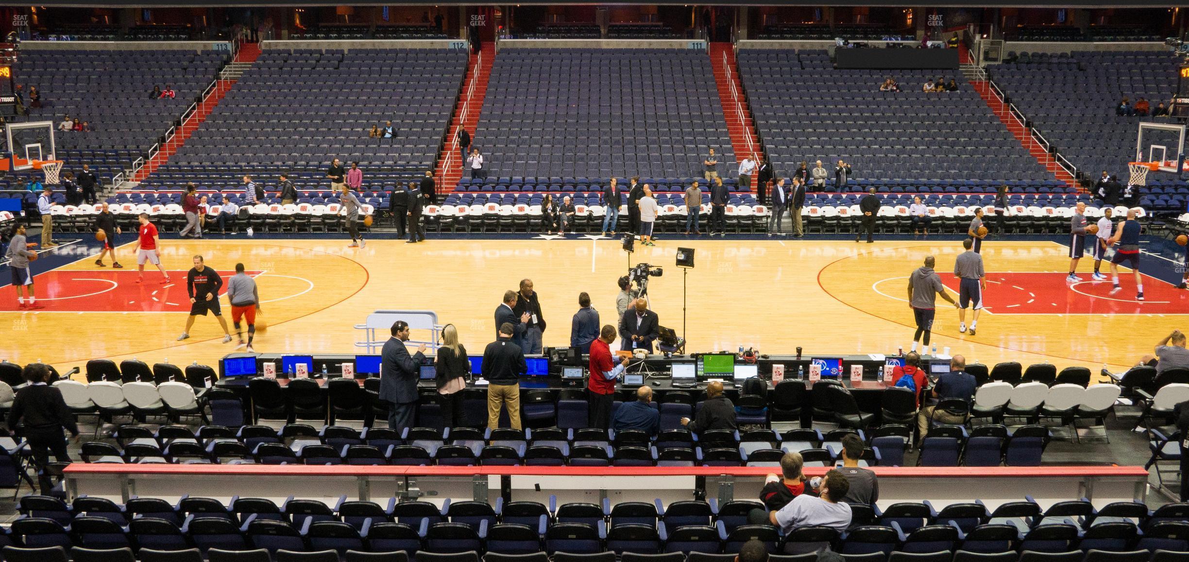 Seating view for Capital One Arena Section 100