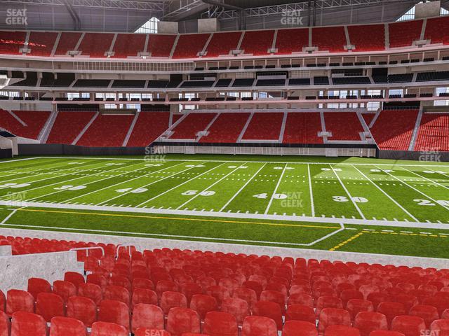 Seating view for Mercedes-Benz Stadium Section Club 109