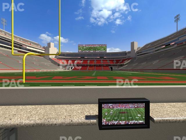 Seating view for Razorback Stadium Section Loge 8