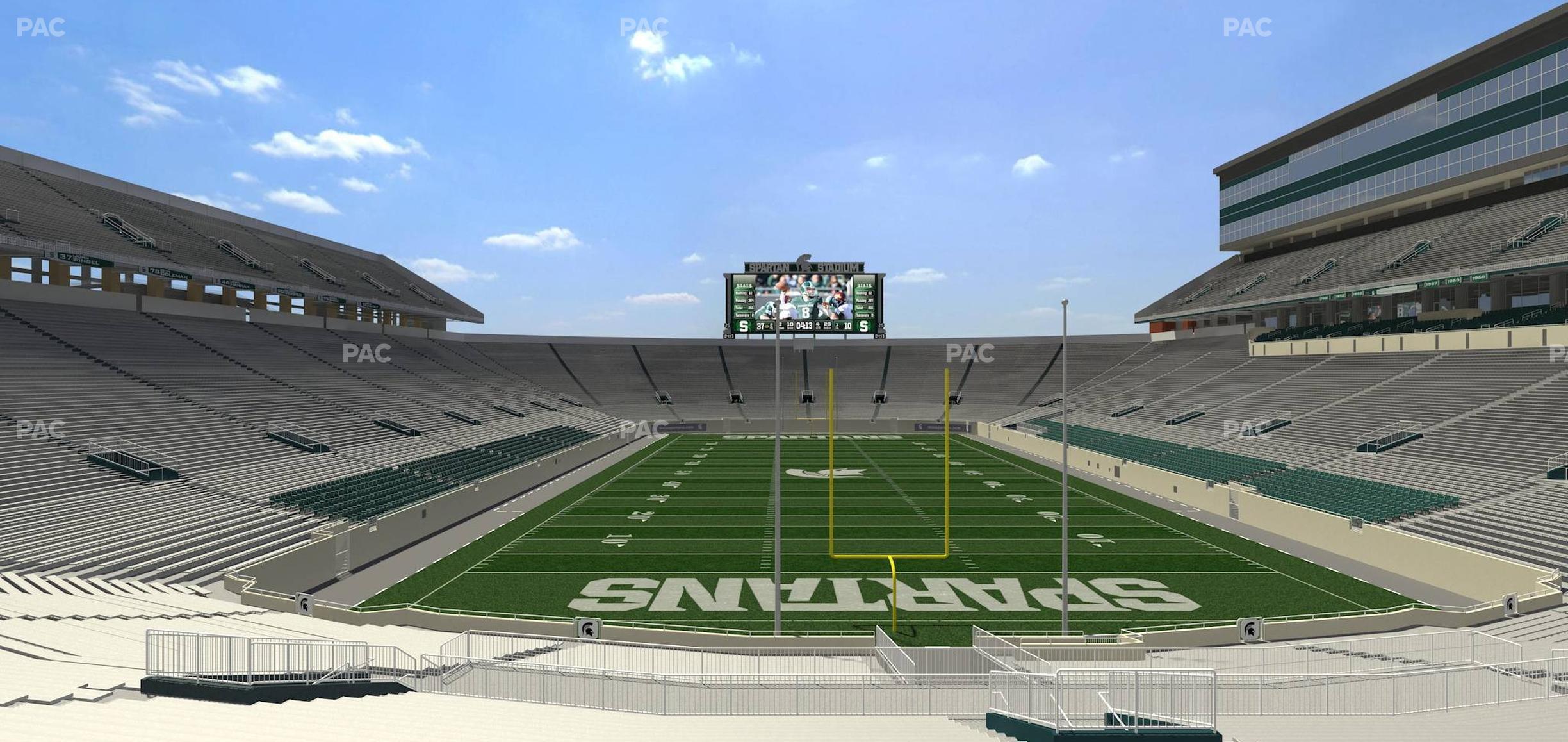 Seating view for Spartan Stadium (Michigan) Section 1