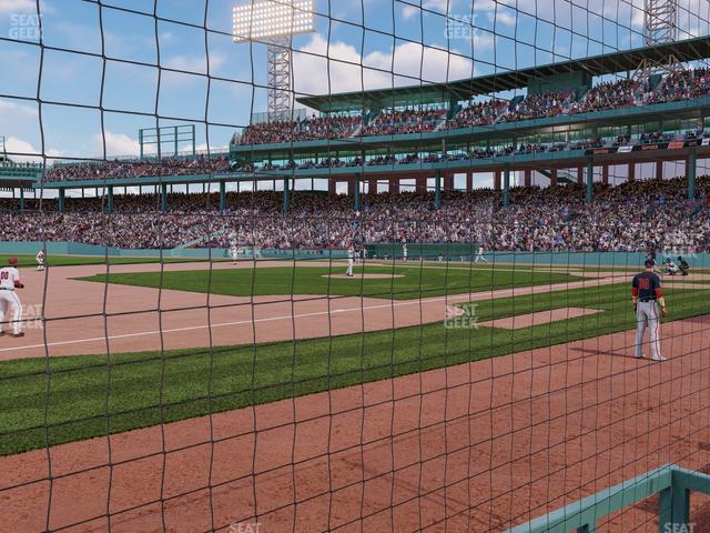 Seating view for Fenway Park Section Field Box Club 71