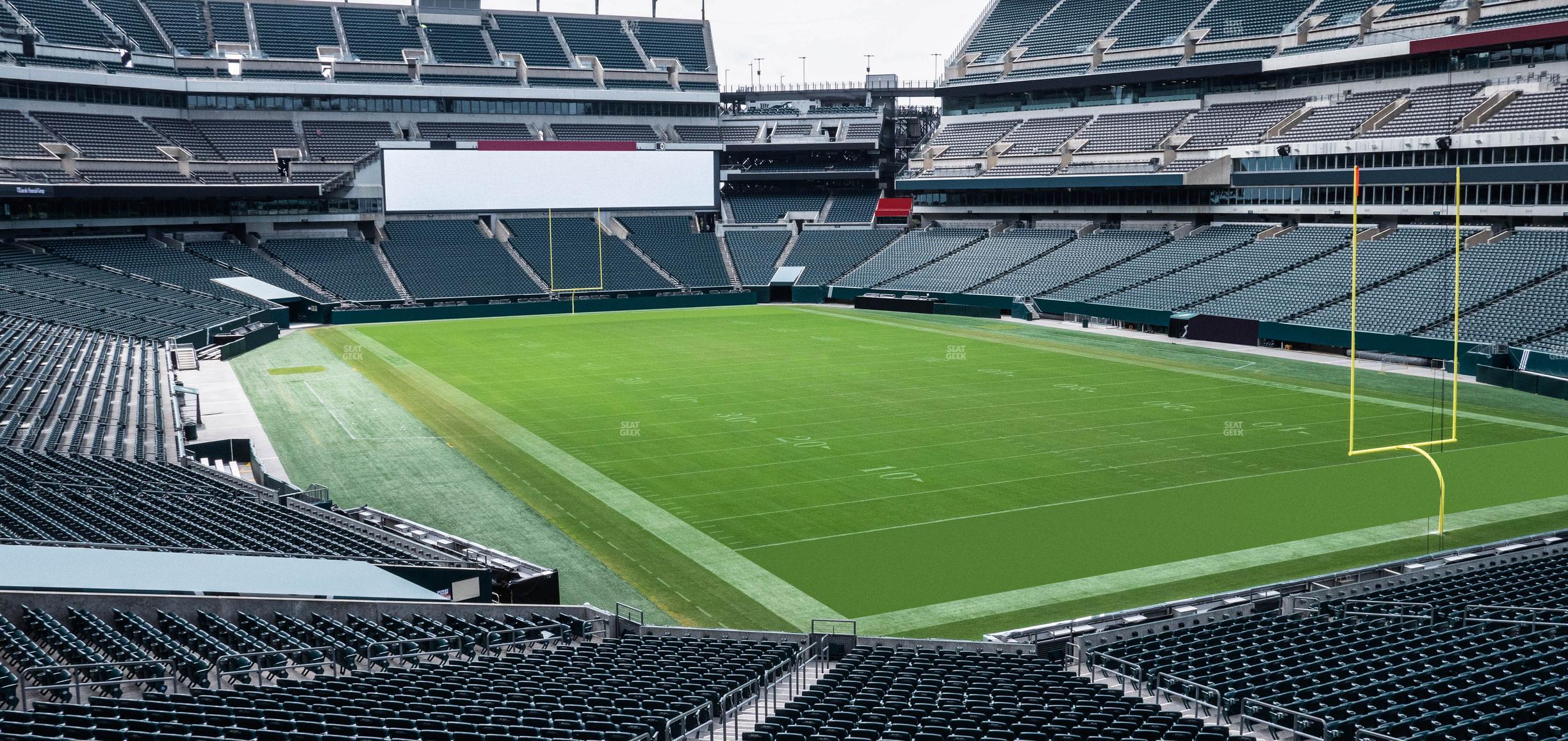 Seating view for Lincoln Financial Field Section Northeast Terrace 1