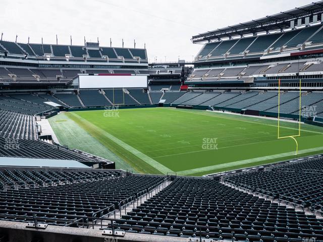 Seating view for Lincoln Financial Field Section Northeast Terrace 1