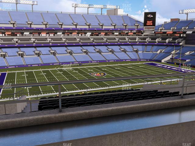 Seating view for M&T Bank Stadium Section Suite 362