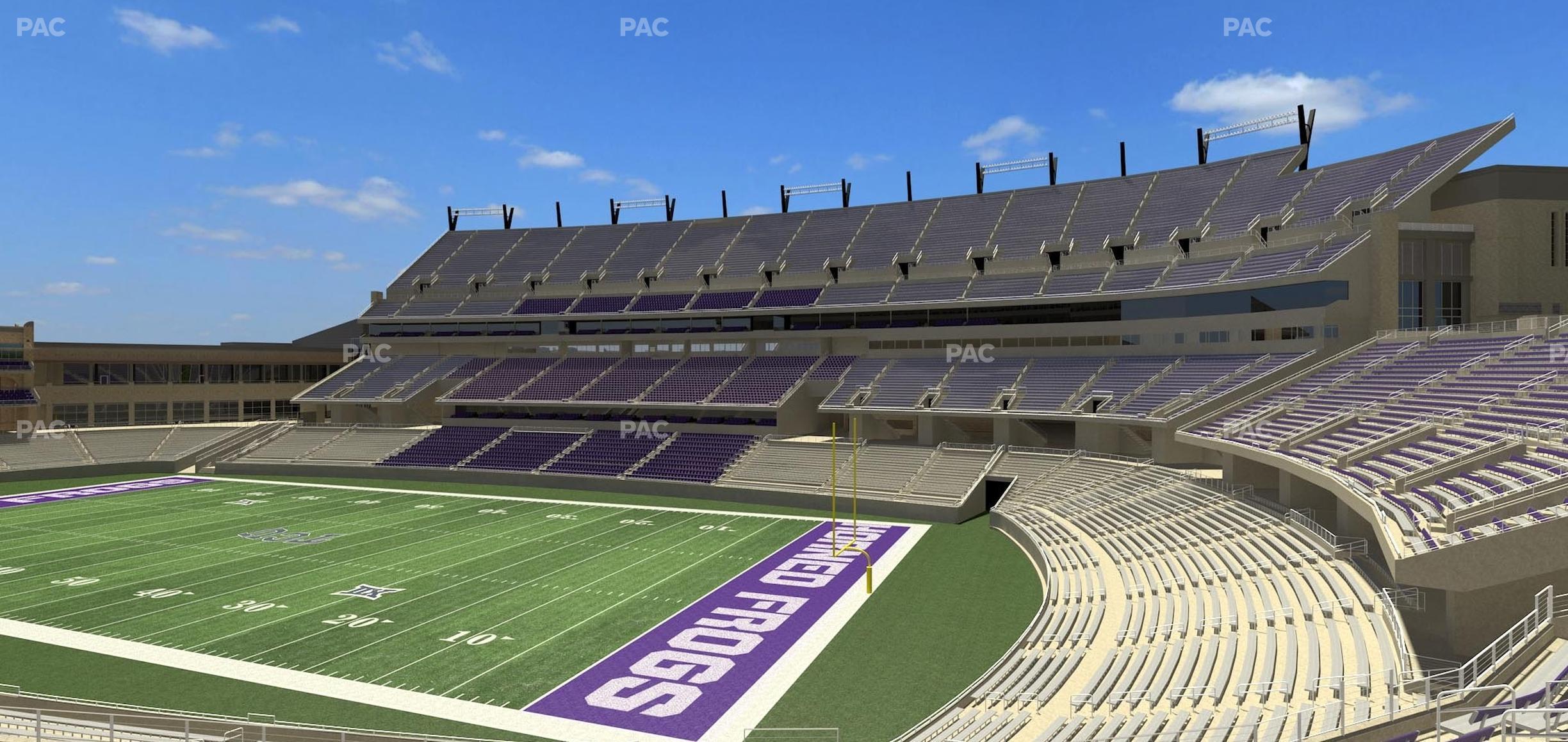 Seating view for Amon G. Carter Stadium Section 229