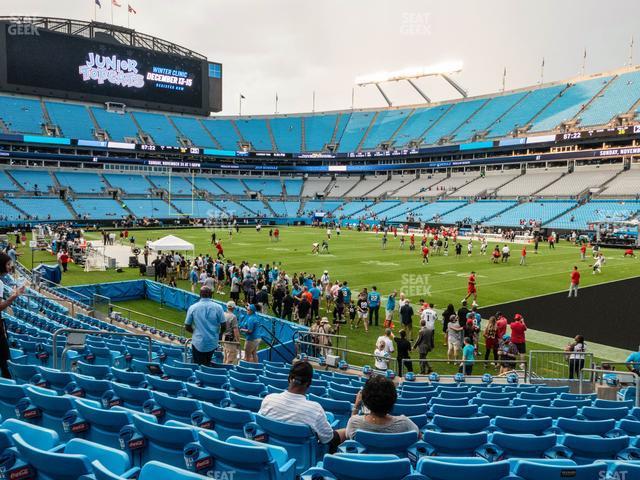 Seating view for Bank of America Stadium Section 126