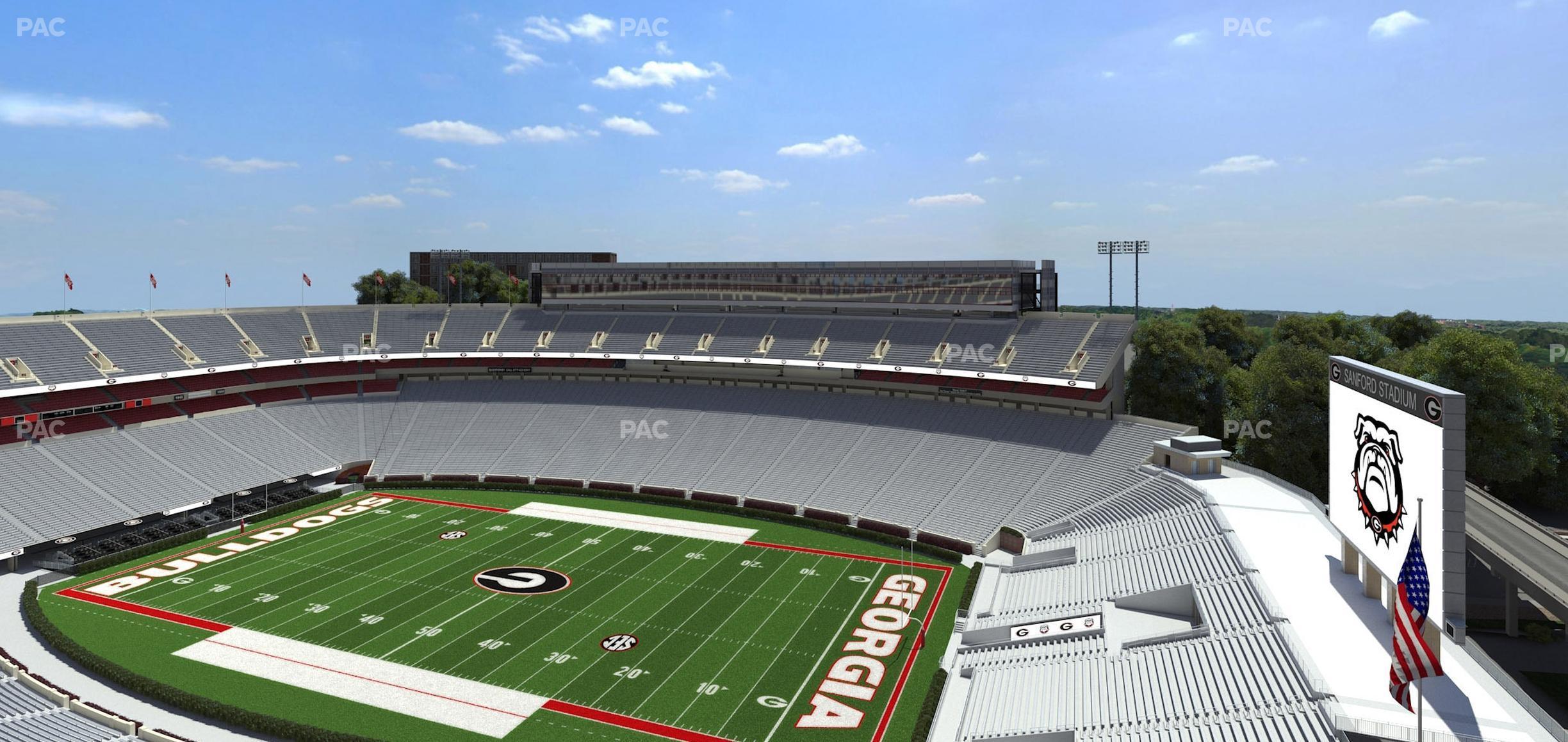 Seating view for Sanford Stadium Section 602