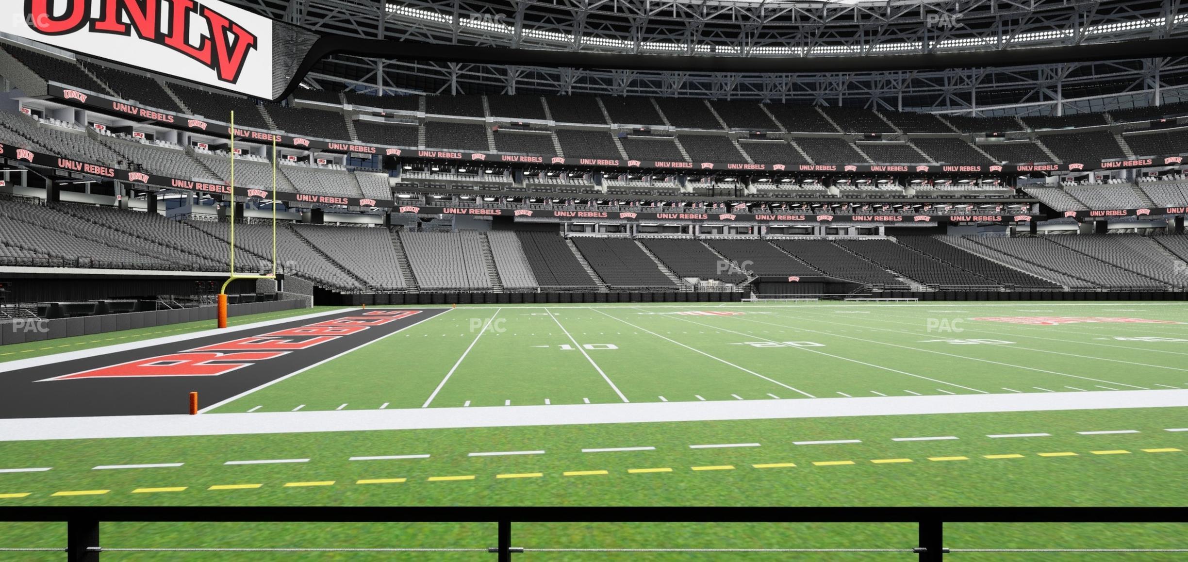 Seating view for Allegiant Stadium Section 138