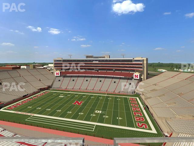 Seating view for Memorial Stadium Nebraska Section 604