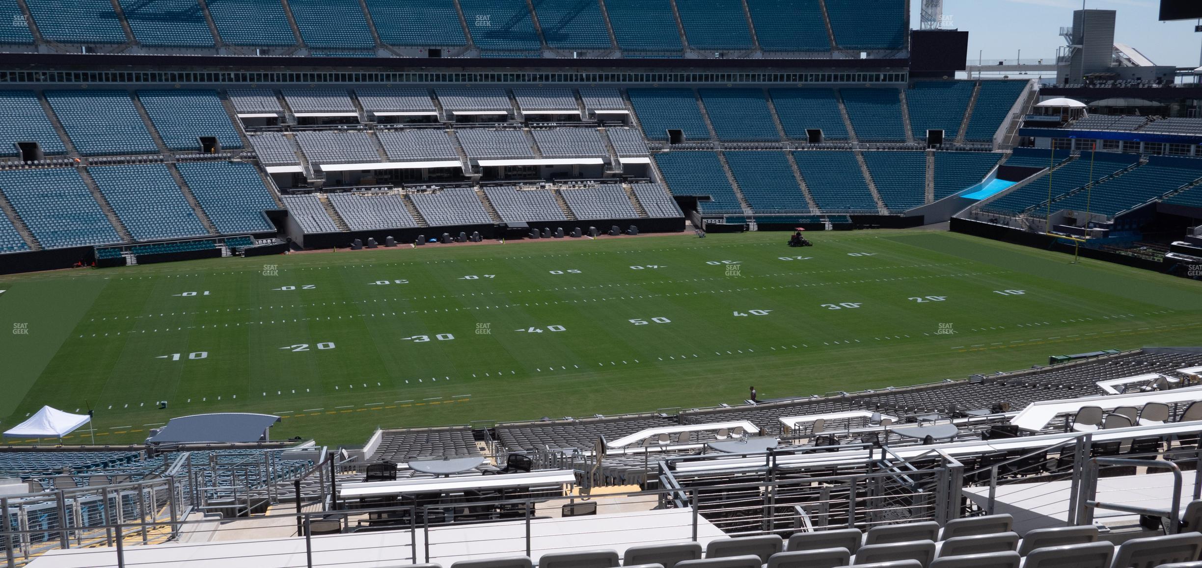 Seating view for EverBank Stadium Section Gallagher Club 212